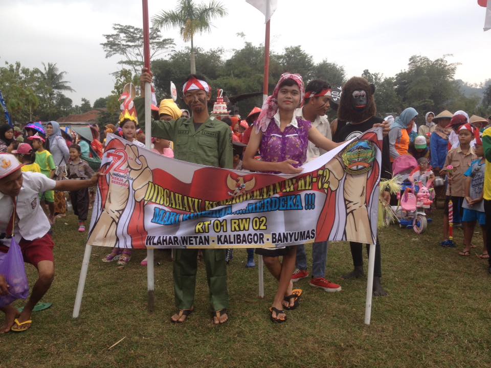 Rombongan Peserta Karnaval Kemerdekaan Tahun 2017 dari RT 001 RW 002 Desa Wlahar Wetan