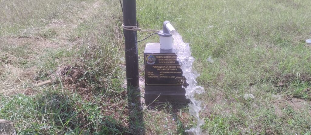 SUMUR BOR UNTUK KETAHANAN PANGAN